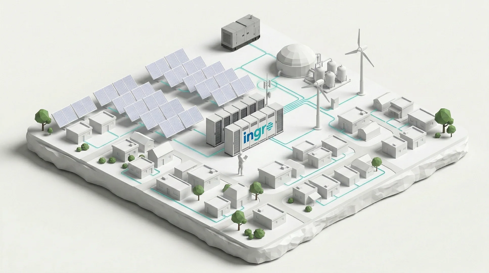 Solar+storage microgrid powering a rural Indian community