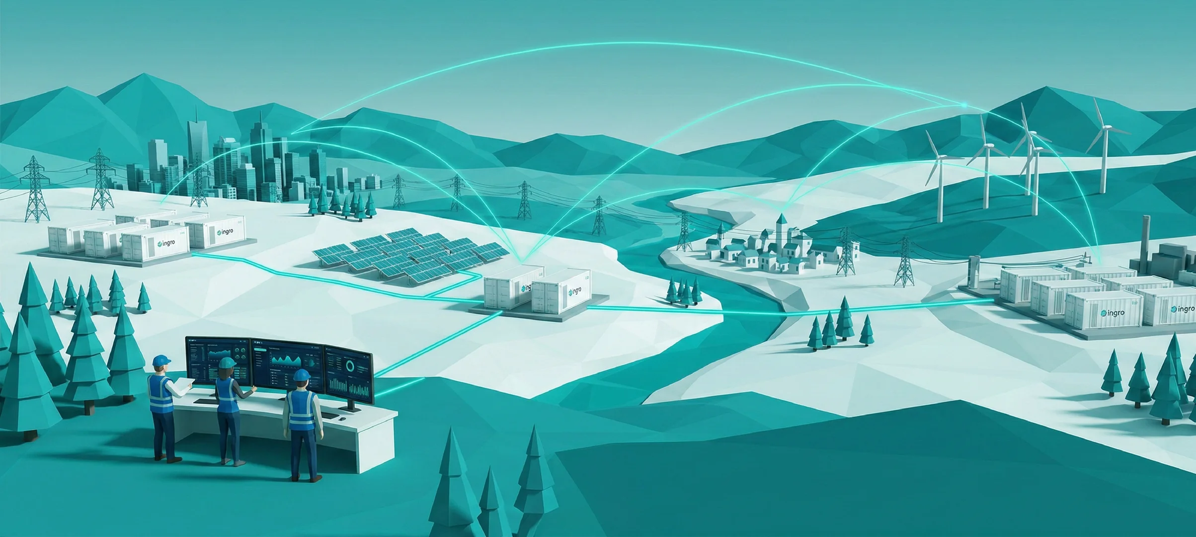 Ingro Cloud EMS, energy management system for BESS managing multiple sites