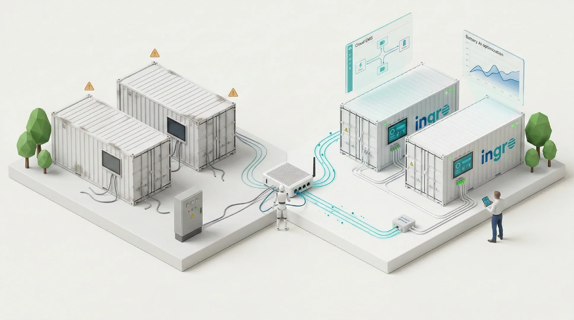 Ingro EMS Controls, Hardware and Software for BESS Intelligence